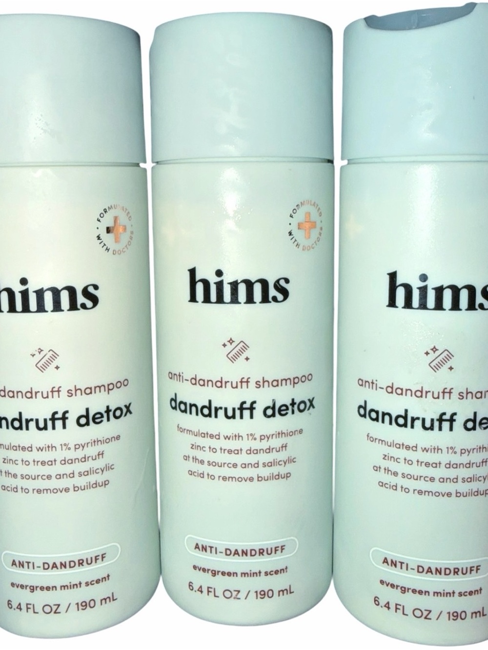 {Set of 3} hims Dandruff Detox Shampoo w/ Pyrithione Zinc 6.4 oz ~ New / Sealed